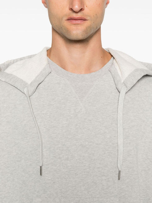 printed cotton hoodie